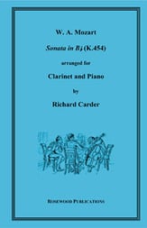 SONATA K454 CLARINET AND PIANO cover